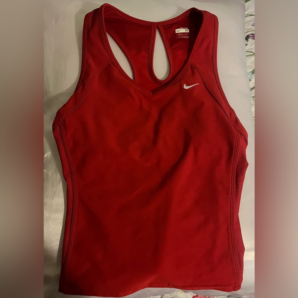 Nike Women's Red Dry Fit Cute top